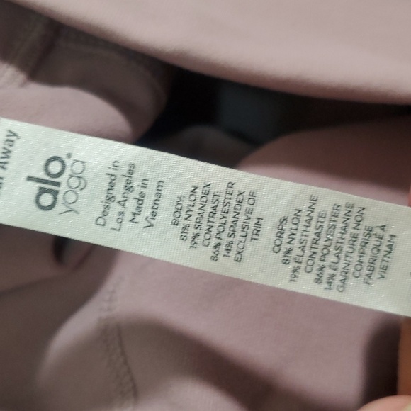Alo Yoga High Waisted Leggings Smoky Quartz Dusty Mauve Blush Pink Size M - Picture 11 of 11